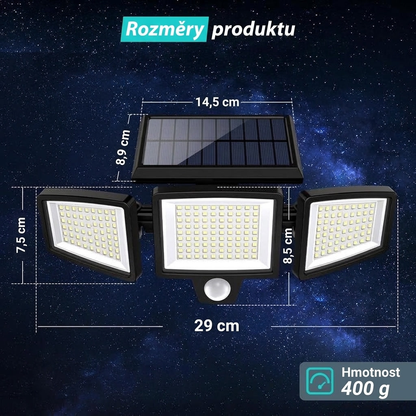Helioza™ — Solární bezpečnostní světlo 210 LED