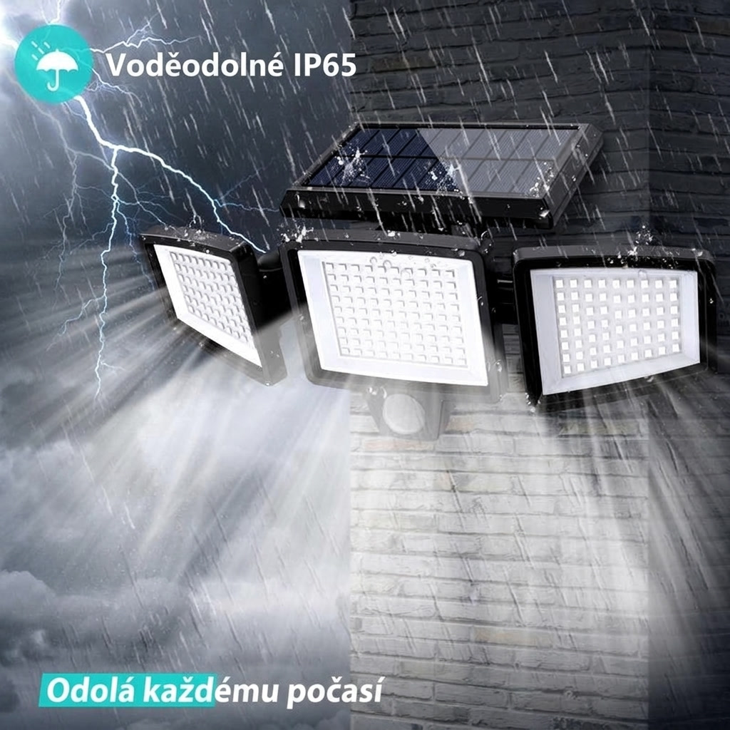 Helioza™ — Solární bezpečnostní světlo 210 LED